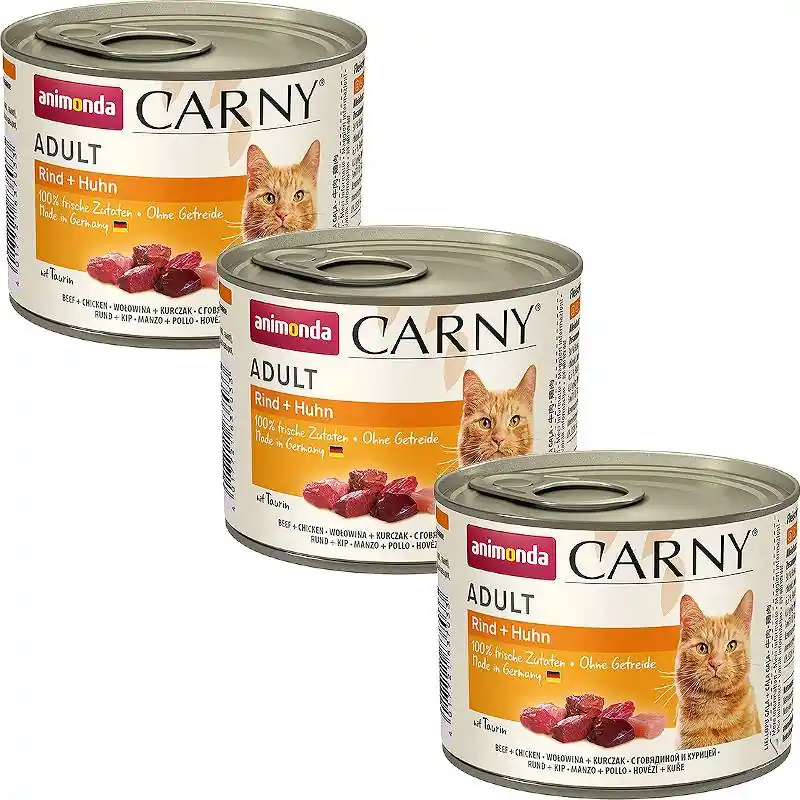 Animonda Carny Adult Karma z wołowiną i kurczakiem dla kota 6x200g PAKIET Sprawdź teraz