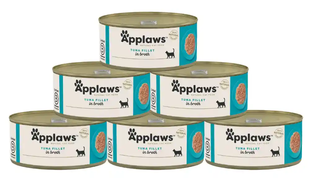 Oferta limitowana Applaws Natural Cat Food in Broth Karma z tuńczykiem dla kota w bulionie 12x156g PAKIET