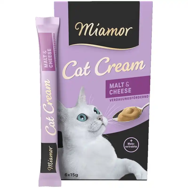 MIAMOR Cat Confect - Malt-Cream pasta z serem 6x 15g Premium