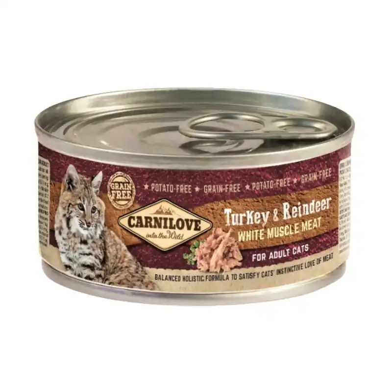 CARNILOVE Cat Adult Turkey and Reindeer - puszka Rabat