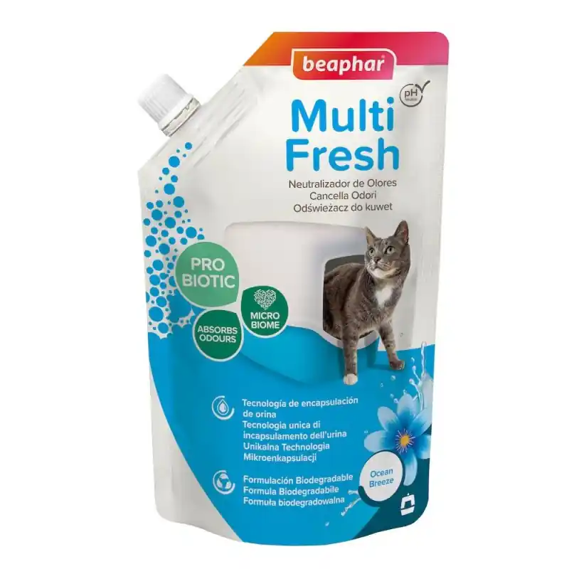 Darmowy zwrot BEAPHAR Multi Fresh - odświeżacz do kuwet dla kotów 400g