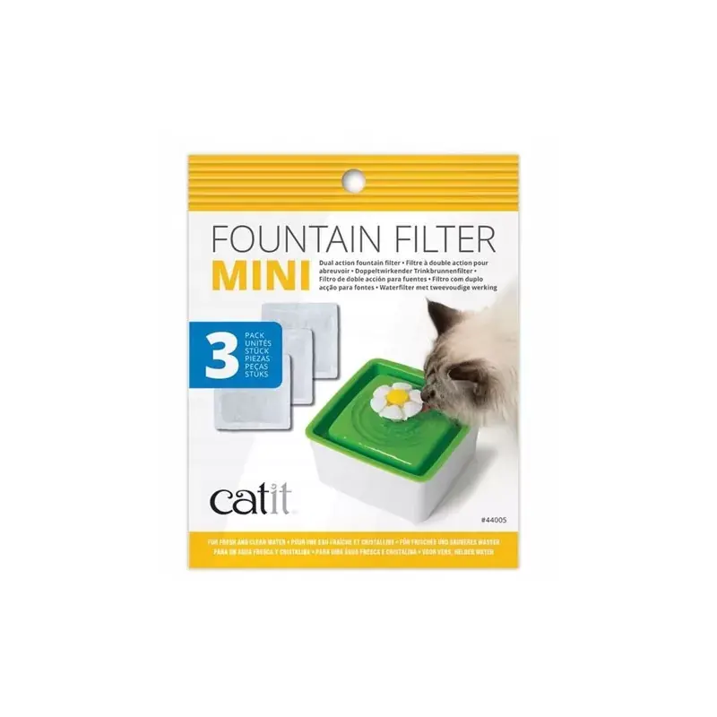 Ostatnie sztuki CATIT Filtr wymienny do fontanny Catit 2.0 Flower Fountain MINI 3 szt. / opak.