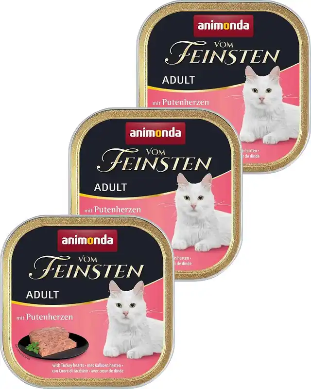 Animonda Vom Feinsten CAT Adult Karma z indyczymi sercami dla kota 16x100g PAKIET Ostatnia szansa