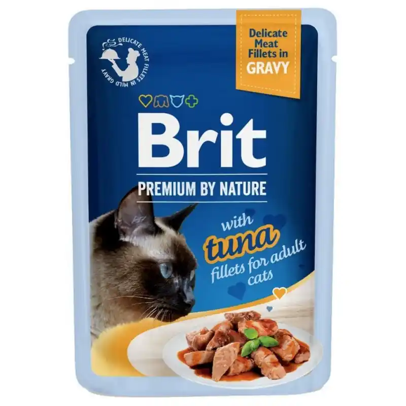 BRIT Premium Tuna Fillets Adult - Filety z tuńczyka w sosie dla kota Nowość