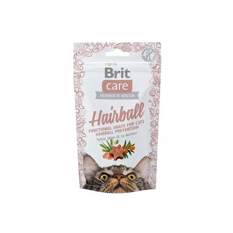 BRIT CARE Cat Snack Hairball 50g Bezpieczna płatność