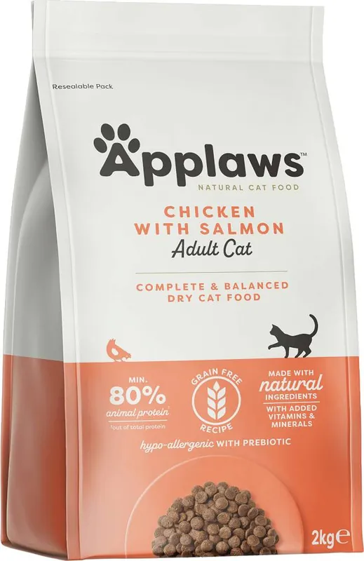 Applaws CAT Adult Chicken With Extra Salmon Karma z kurczakiem i łososiem dla kota 2kg Popularny