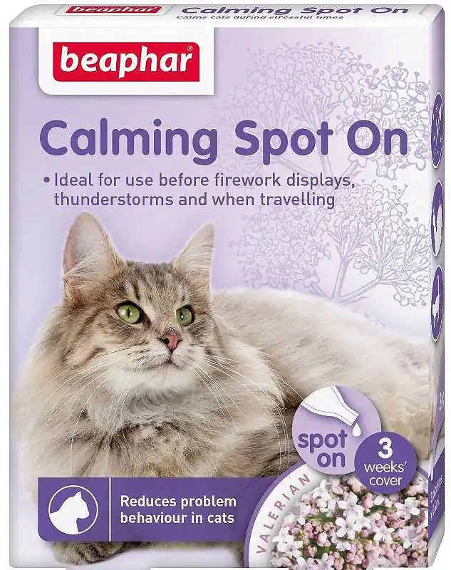 Beaphar Calming Spot On dla kota Krople uspokajające 3x0.4ml Rabat