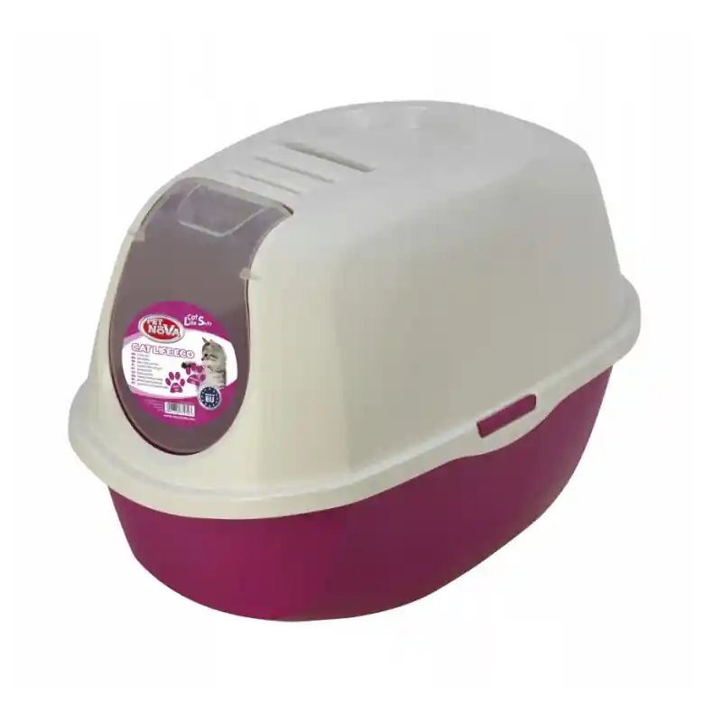 PET NOVA Cat Life Eco Toaleta dla kota 54cm - różowa Do wyczerpania zapasów