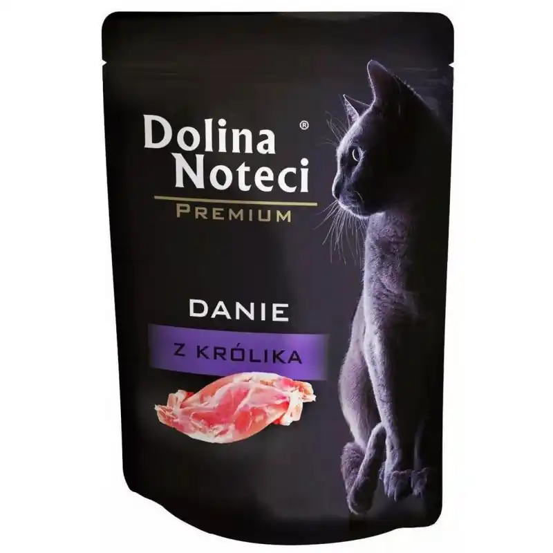 DOLINA NOTECI Premium - Danie z królika dla kota (saszetka) Ekspresowa dostawa