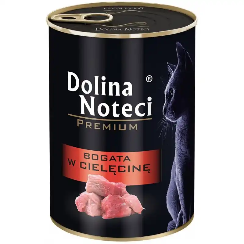 Wyjątkowa oferta DOLINA NOTECI Premium dla kota - Bogata w cielęcinę 400g