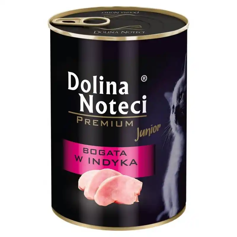 Nie przegap DOLINA NOTECI Premium dla kota Junior / Kitten - Bogata w indyka 400g