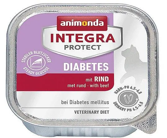 Szybka wysyłka Animonda Integra Protect Diabetes FELINE Diet Karma z wołowiną dla kota 100g