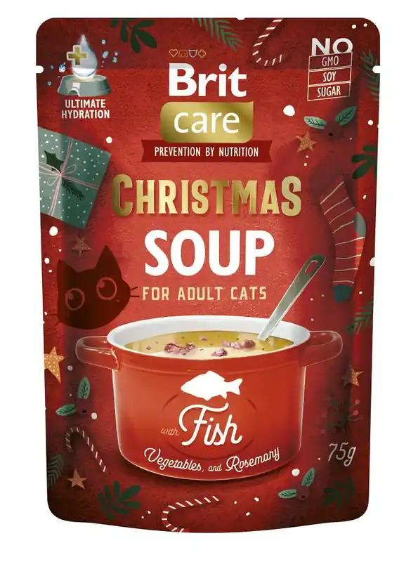 Brit Care Cat Christmas Soup with Fish Karma z rybą dla kota 75g Oferta czasowa