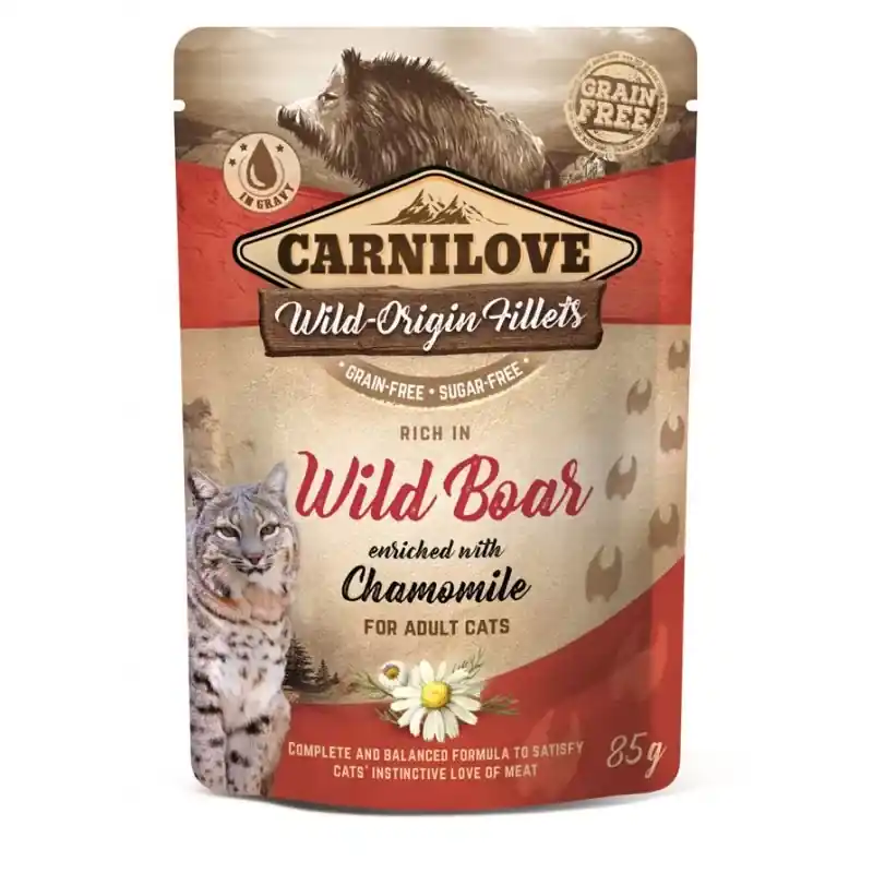 CARNILOVE CAT Pouch Wild Boar and Chamomile (saszetka) Sprawdź teraz