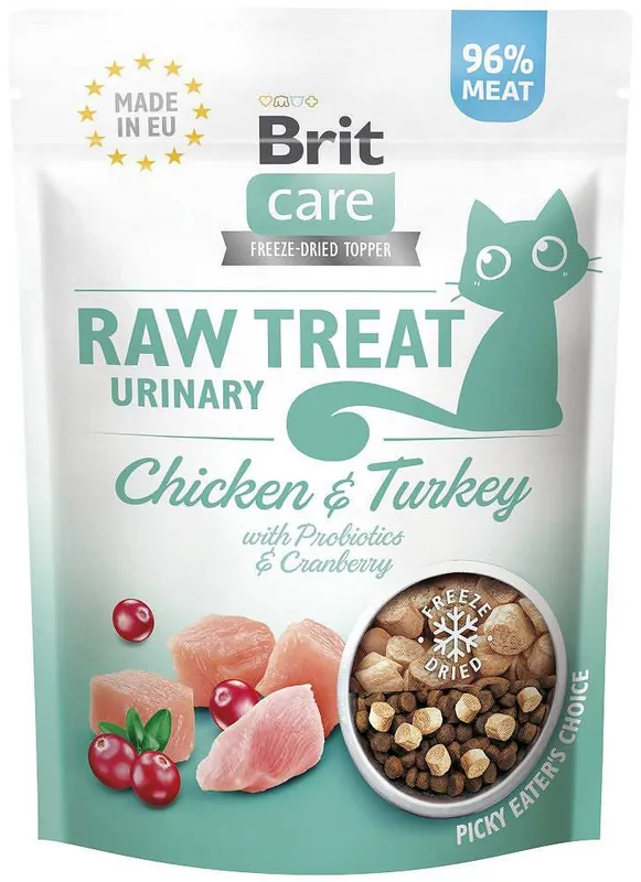 Brit Care Przysmak Raw Treat Urinary Chicken&Turkey dla kota op. 40g Dostępne od ręki