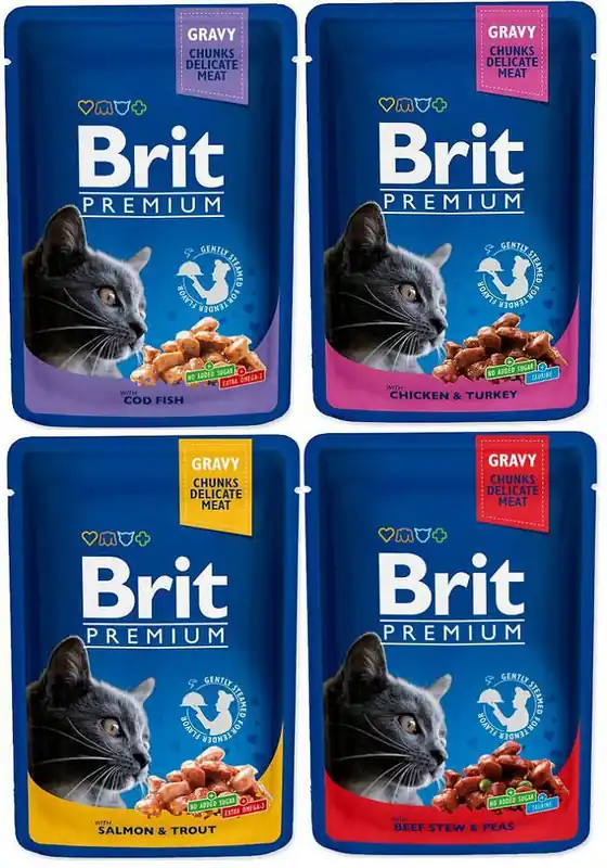 Brit Premium Cat Pakiet degustacyjny Karma dla kota 12x100g Oferta czasowa