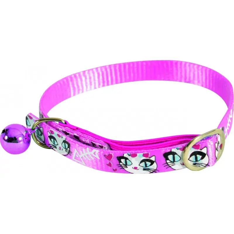 ZOLUX Obroża nylonowa dla kota LadyCat 30 cm - różowy Ostatnia szansa