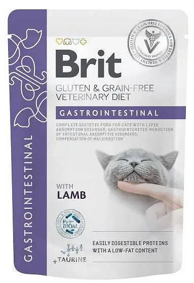 Brit Veterinary Diet Gastrointestinal Lamb Karma z jagnięciną dla kota 85g Ostatnie sztuki