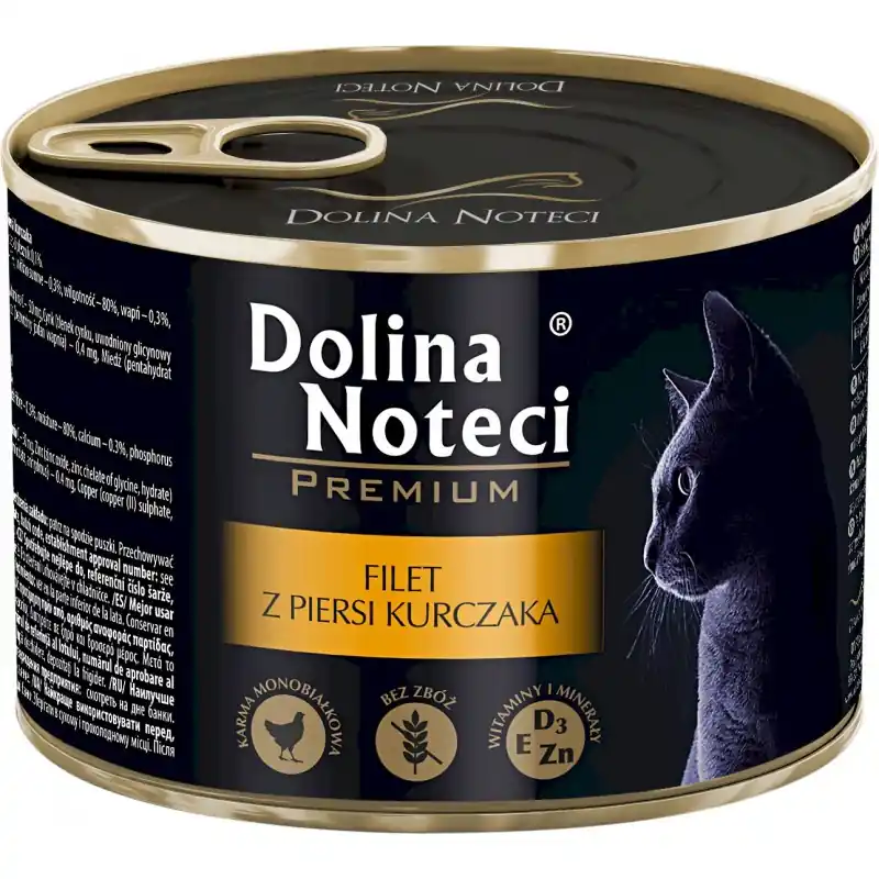 Łatwy zwrot DOLINA NOTECI Premium dla kota - Filet z piersi kurczaka