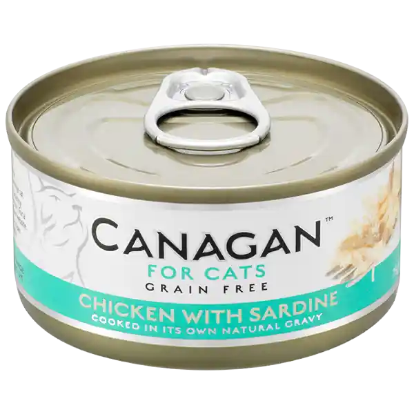 Hit cenowy Canagan For Cats Chicken with Sardine Mokra Karma z kurczakiem i sardynką dla kota 75g