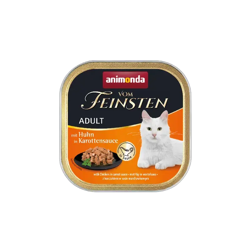 ANIMONDA Cat Vom Feinsten Adult Grain Free - Kurczak w marchewkowym sosie Bezpieczna płatność