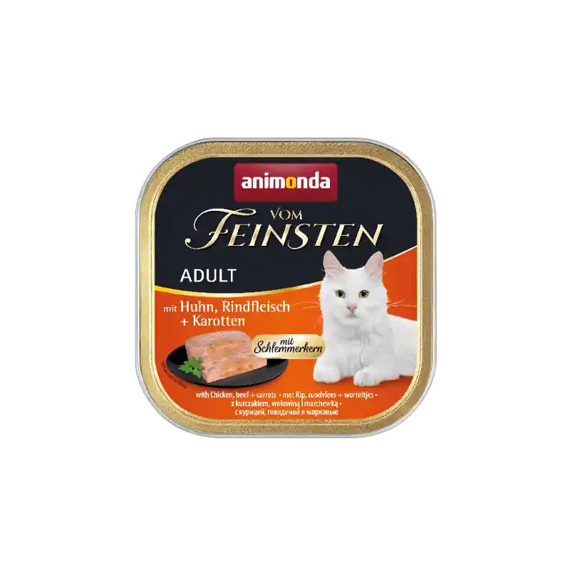 Hit sprzedaży ANIMONDA Cat Vom Feinsten Adult - Z kurczakiem, wołowiną i marchewką