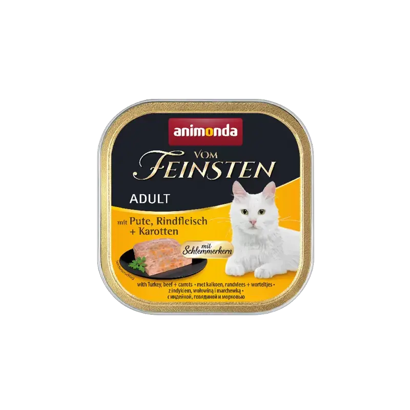 ANIMONDA Cat Vom Feinsten Adult - Z Indykiem, wołowiną i marchewką Nie przegap