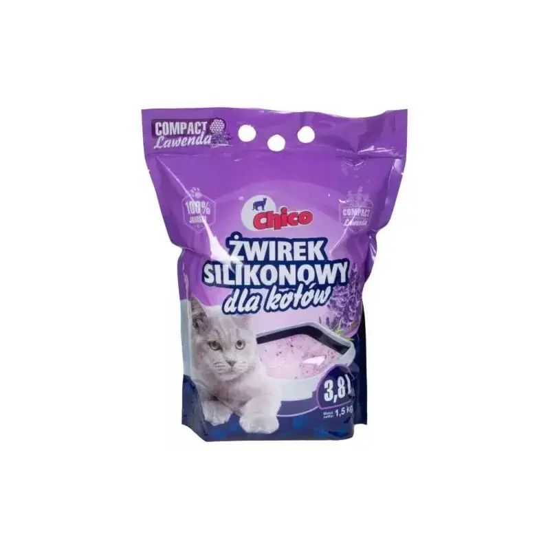 Dodaj do koszyka CHICO Żwirek silikonowy - compact lawenda