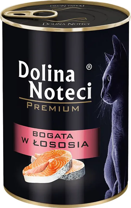 Wyjątkowa oferta Dolina Noteci Premium Karma z łososiem dla kota 400g
