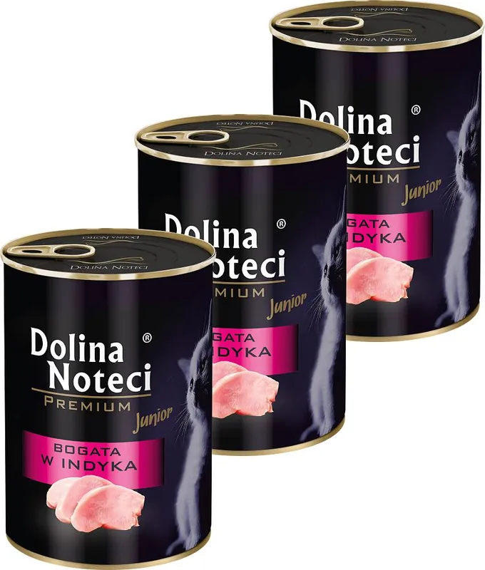 Dolina Noteci Premium Kitten Karma z indykiem dla kociąt 12x400g PAKIET Ostatnie sztuki
