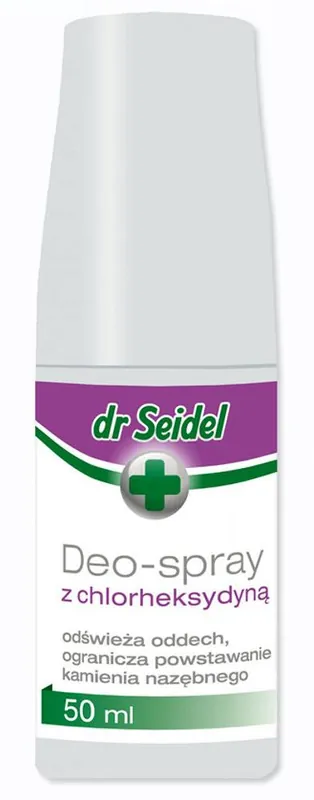 Dr Seidel Deo-Spray z chlorheksydyną dla psa i kota 50ml Bestseller