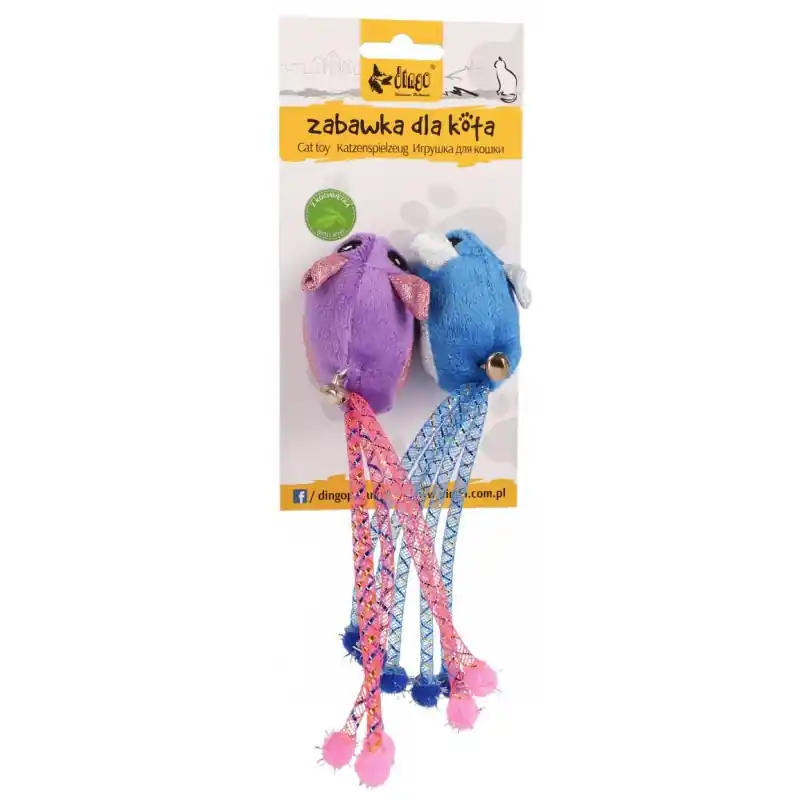 Oferta limitowana DINGO Zabawka dla kota - Myszki Tota i Upek 2 szt.