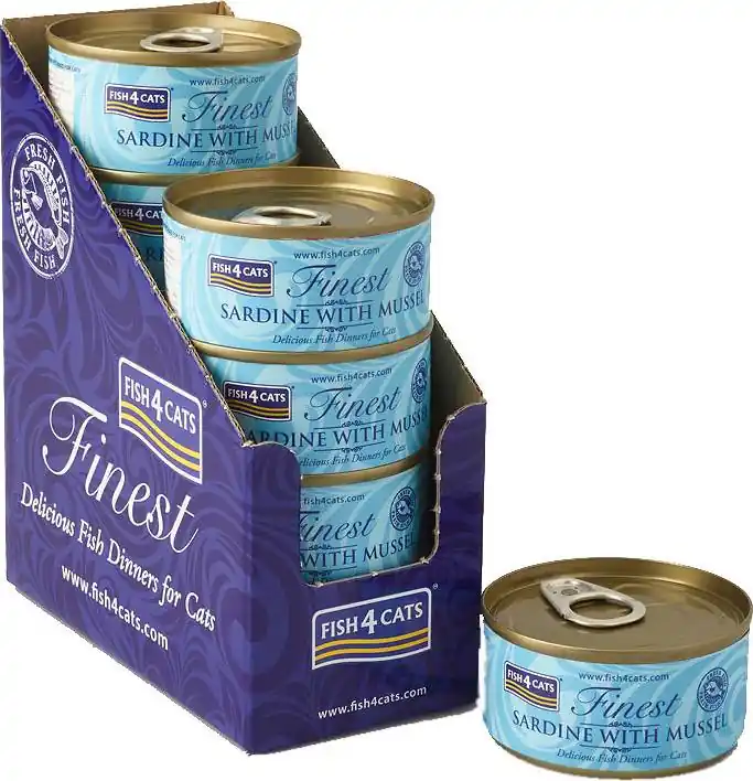 Wyjątkowa oferta Fish4Cats Karma z sardynką i omułkiem dla kota 10x70g PAKIET