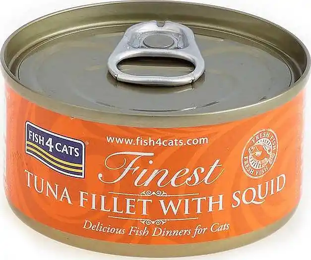 Fish4Cats Karma z tuńczykiem i kałamarnicą dla kota 70g Oferta