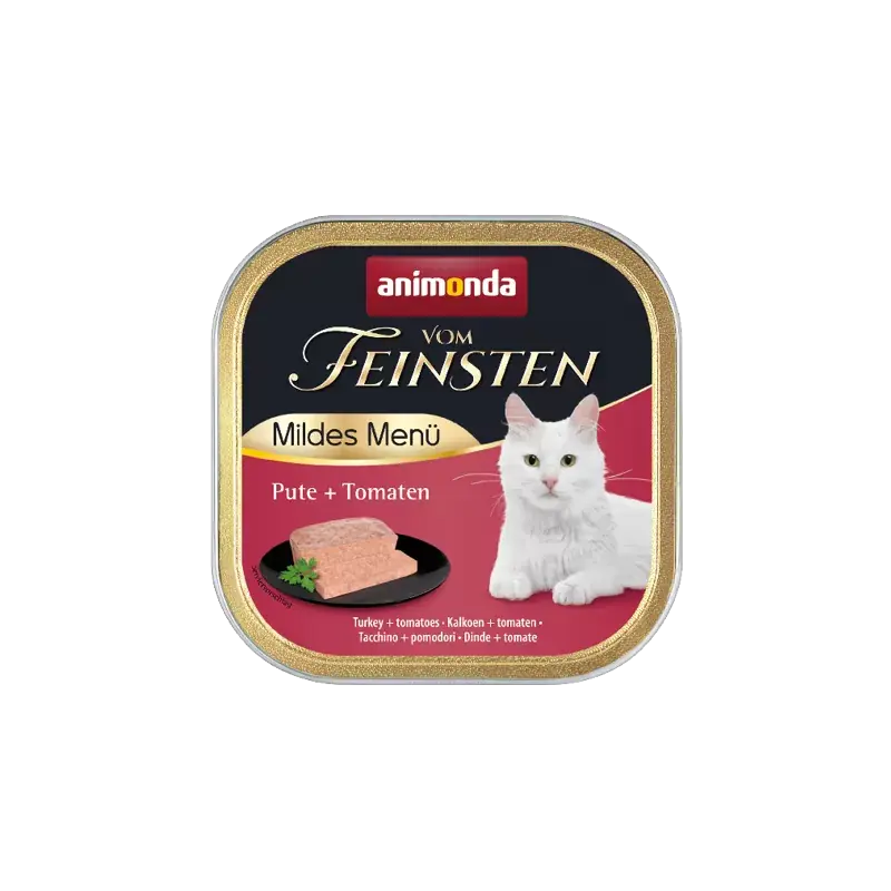ANIMONDA Cat Vom Feinsten Mild Menu Adult - indyk pomidory Szybka wysyłka