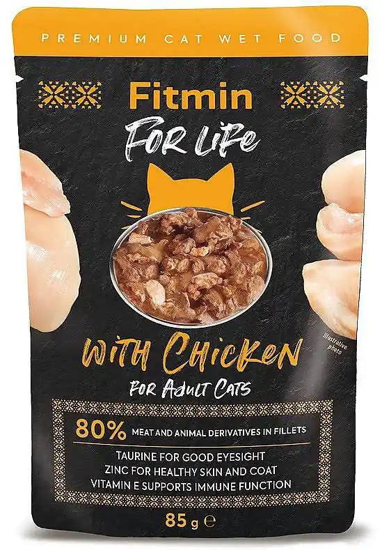 Tani Fitmin For Life Cats Adult with Chicken Karma dla kota 85g