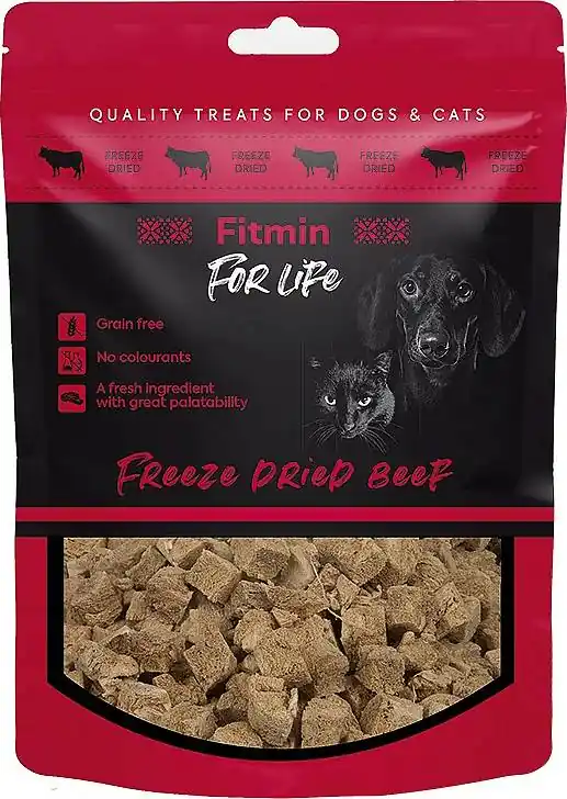 Wysoka jakość Fitmin For Life Przysmak Freeze Dried Beef dla psa i kota op. 30g