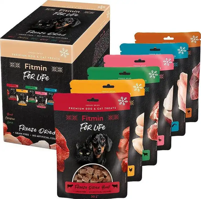Szybka dostawa Fitmin For Life Przysmak Freeze Dried Multipack dla psa i kota op. 6x30g