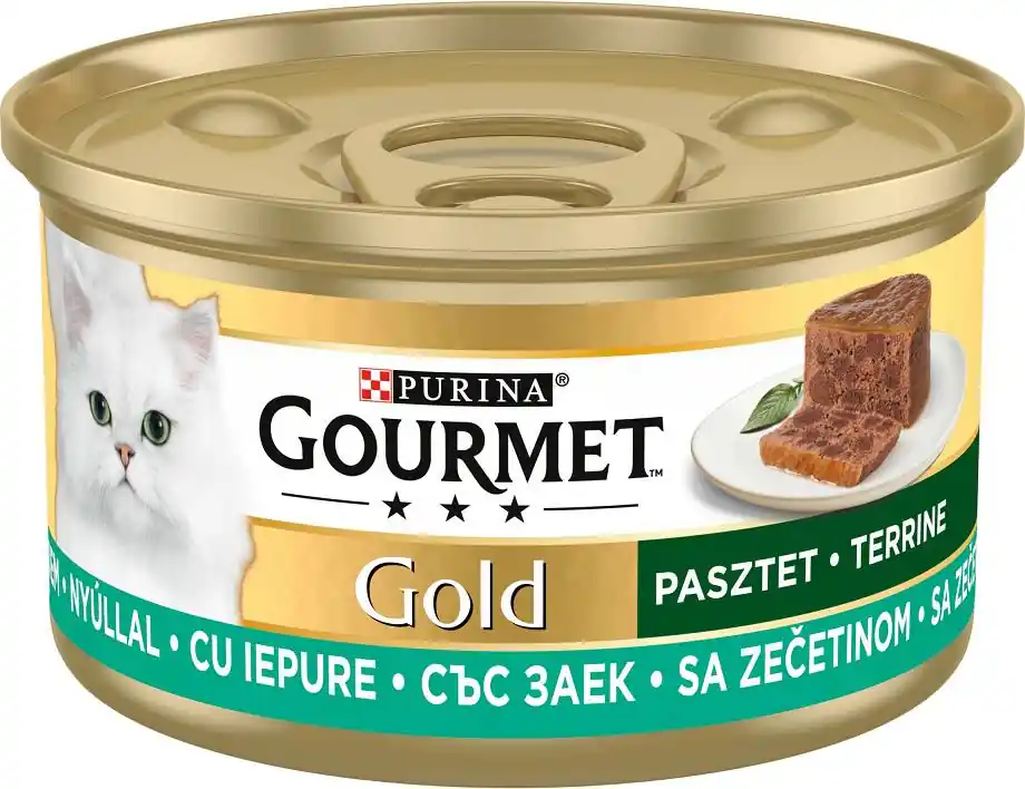 Ograniczona ilość Gourmet Gold Karma z królikiem w postaci pasztetu dla kota 85g