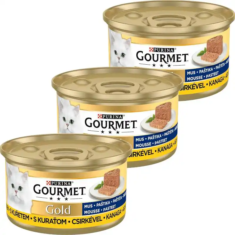 Kup teraz Gourmet Gold Karma z kurczakiem w postaci musu dla kota 12x85g PAKIET