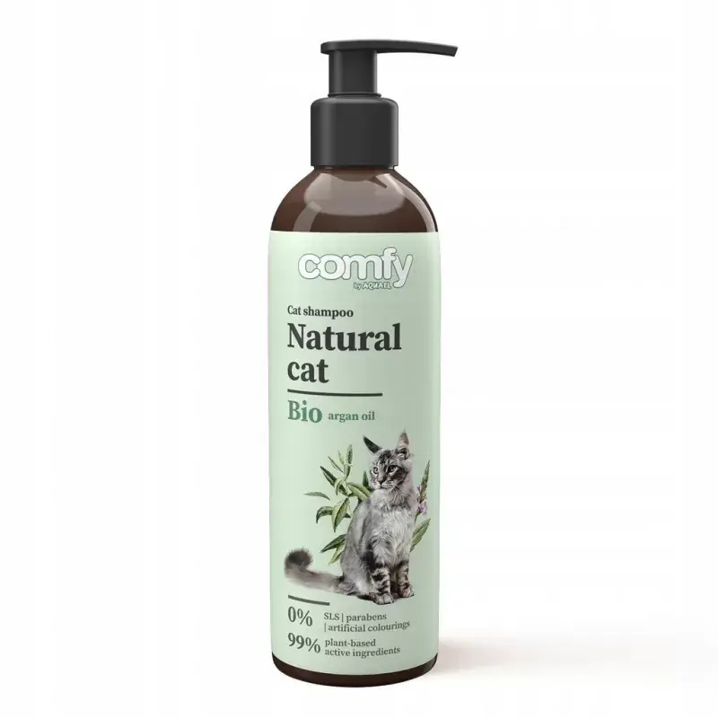 Zamów teraz COMFY Shampoo Natural Cat 250 ml - szampon dla kotów