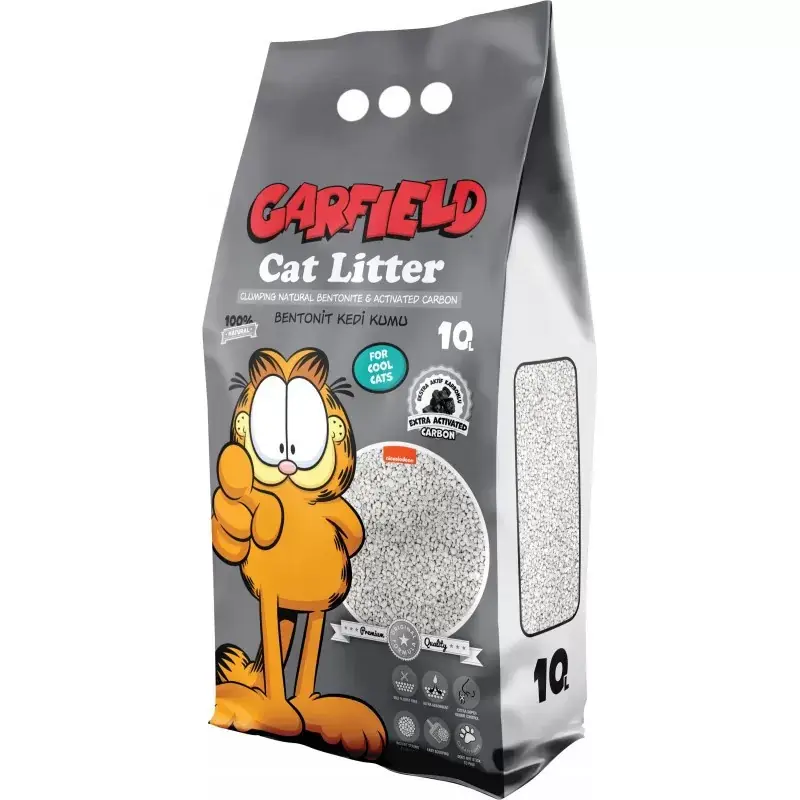 Ograniczona ilość GARFIELD Żwirek bentonit dla kota 10l - z aktywnym węglem