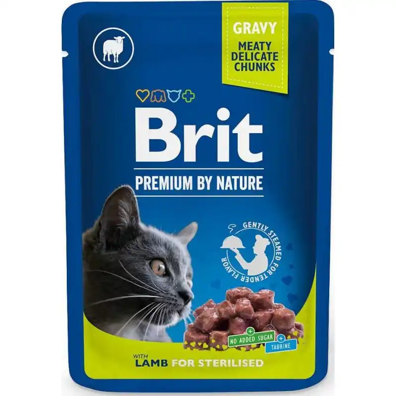 BRIT PREMIUM CAT Jagnięcina dla kotów wysterylizowanych 100g Obniżka ceny