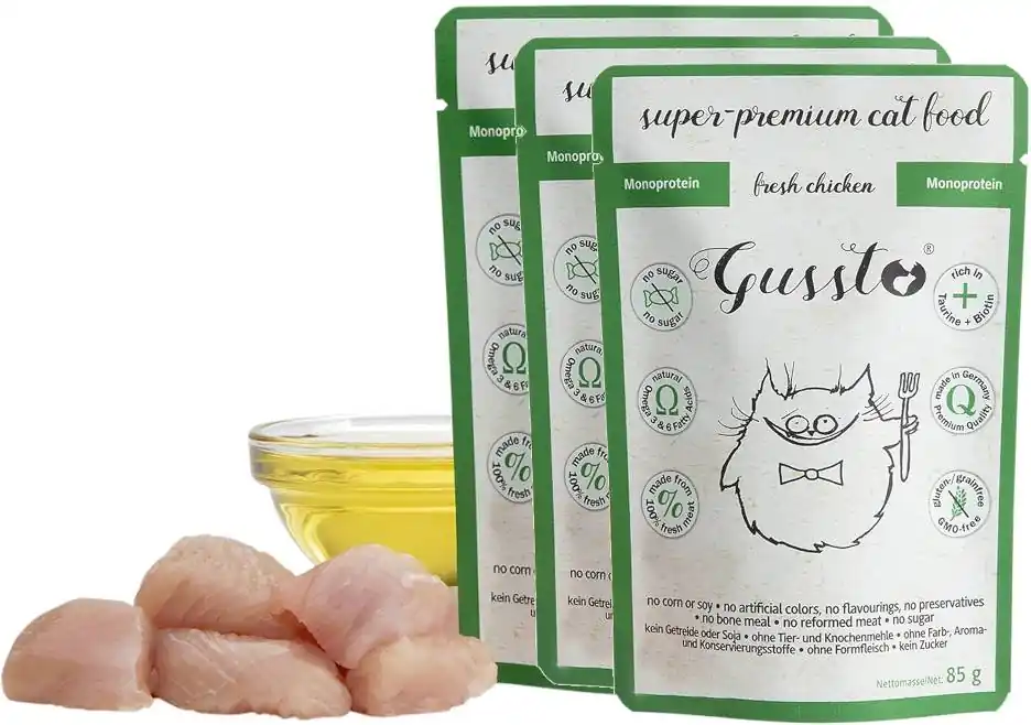 Gussto Fresh Chicken Karma z kurczakiem dla kota 8x85g PAKIET Kup online