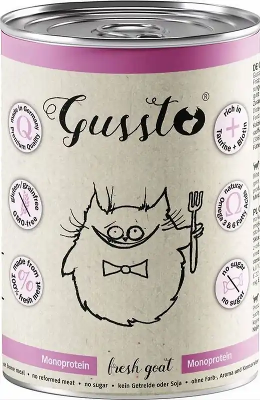 Gussto Fresh Goat Karma z koziną dla kota 400g Bezpieczna płatność