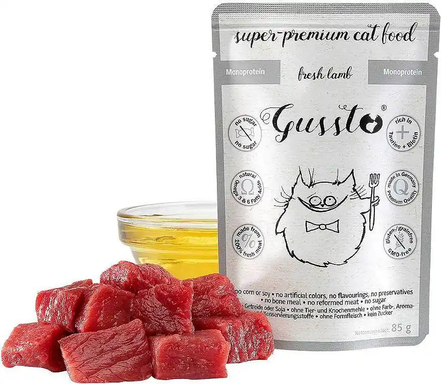 Wyjątkowa oferta Gussto Fresh Lamb Karma z jagnięciną dla kota 85g