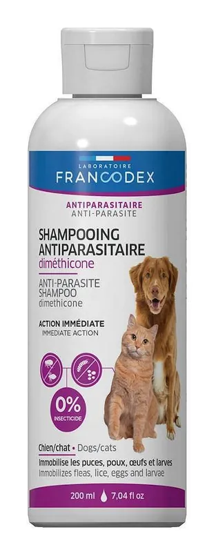 Francodex Szampon przeciw pasożytom dla psa i kota 200ml Wyjątkowa oferta