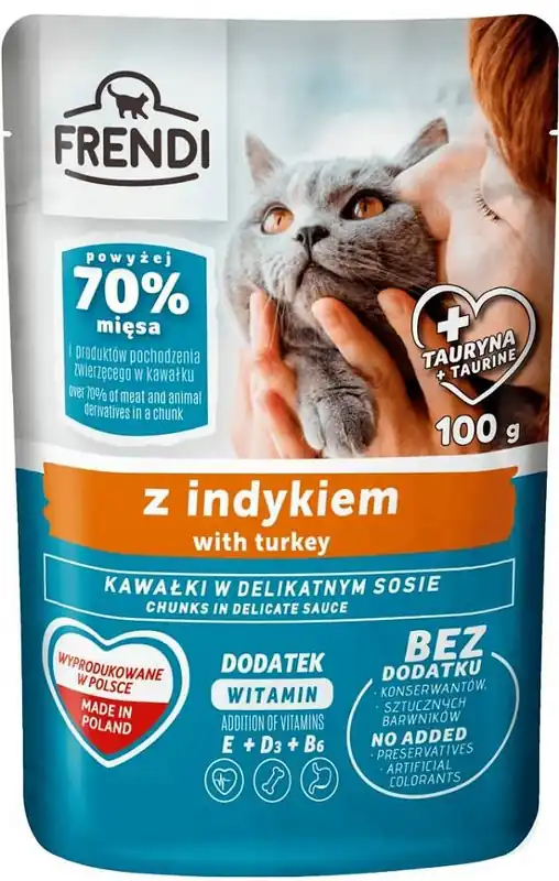 Frendi Karma z indykiem w sosie dla kota 100g Nie przegap