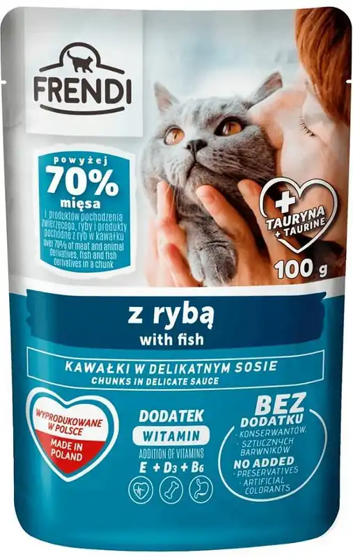 Frendi Karma z rybą w sosie dla kota 100g Oferta