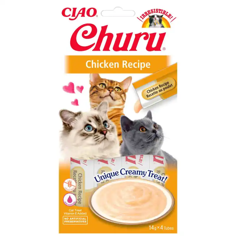 INABA Cat Churu Przysmak z kurczaka 4x 14g (56g) Nowość
